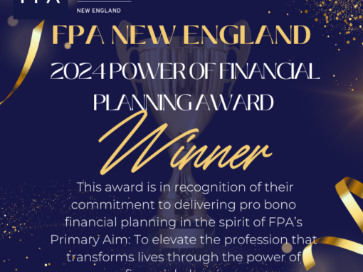 FPA NE To Be Honored for Exceptional Pro Bono Financial Planning Programming