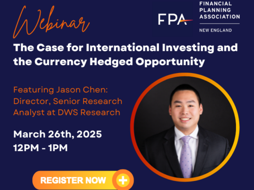 March 26: Xtrackers Webinar – The Case for international Investing & the Currency Hedged Opportunity